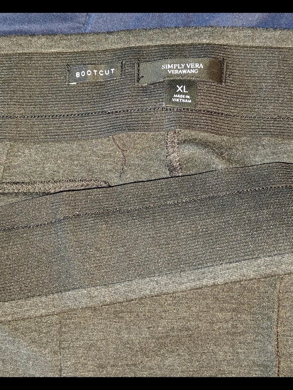 Simply Vera Vera Wang Bootcut Pants in Grey Size XL - Picture 3 of 4